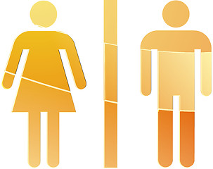 Image showing Toilet symbol illustration