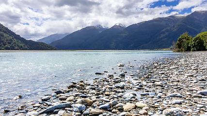 Image showing river landscape scenery in south New Zealand