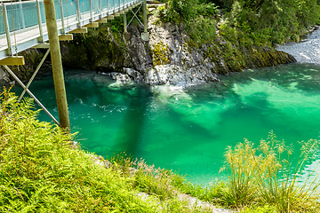 Image showing Haast River Landsborough Valley New Zealand