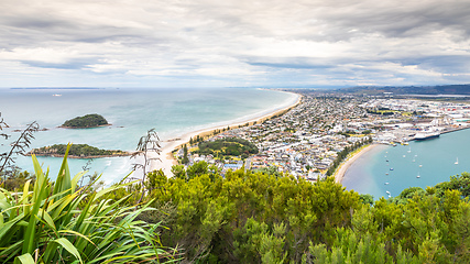 Image showing Bay Of Plenty view from Mount Maunganui