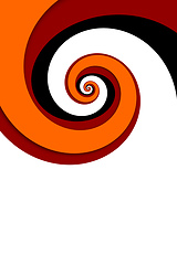 Image showing red spiral background