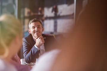 Image showing young business team on meeting at office