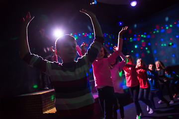 Image showing Kids neon disco party