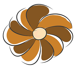 Image showing Cacao biscuit sketch illustration color vector on white backgrou