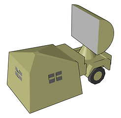 Image showing Electro-optic sensor radar vector or color illustration