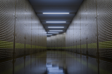 Image showing A typical underground corridor background