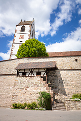 Image showing Fortified church at Bergfelden south Germany