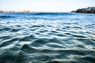 Image showing sea water detail at Ancona, Italy