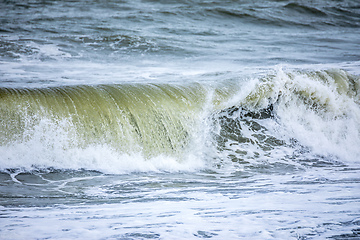 Image showing stormy ocean scenery background