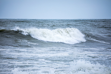 Image showing stormy ocean scenery background