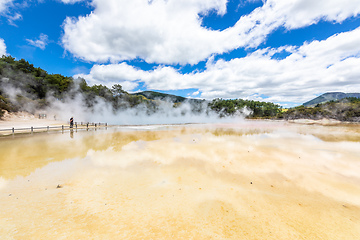 Image showing geothermal activity at Rotorua in New Zealand