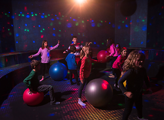 Image showing Kids neon disco party