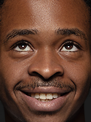 Image showing Close up portrait of young african-american man