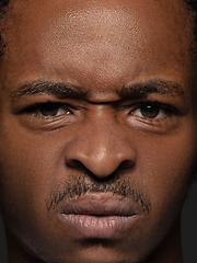 Image showing Close up portrait of young african-american man