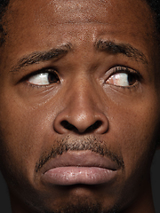 Image showing Close up portrait of young african-american man