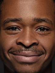 Image showing Close up portrait of young african-american man