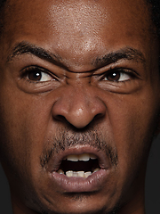 Image showing Close up portrait of young african-american man