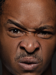 Image showing Close up portrait of young african-american man