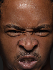 Image showing Close up portrait of young african-american man