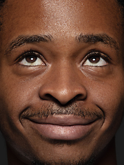 Image showing Close up portrait of young african-american man
