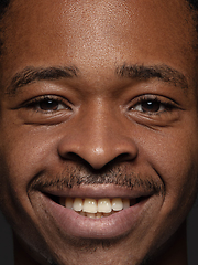 Image showing Close up portrait of young african-american man