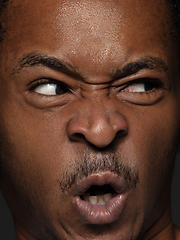 Image showing Close up portrait of young african-american man