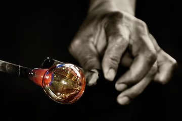 Image showing Work of Glass Blower