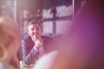 Image showing young business team on meeting at office