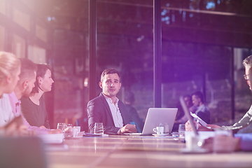 Image showing young business team on meeting at office