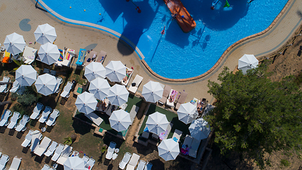 Image showing water park top view