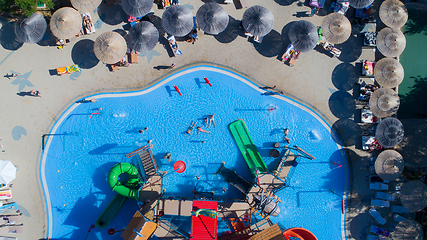 Image showing water park top view