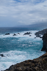 Image showing natural swimming pools on Tenerife island