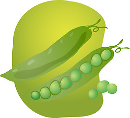 Image showing Peas illustration