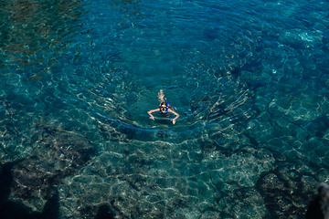 Image showing natural swimming pools on Tenerife island