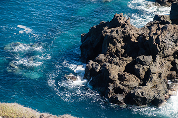 Image showing natural swimming pools on Tenerife island