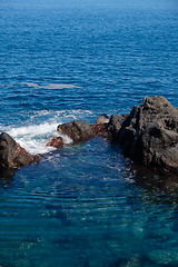 Image showing natural swimming pools on Tenerife island