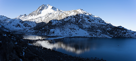 Image showing Mountain Himalata Summit in Nepal