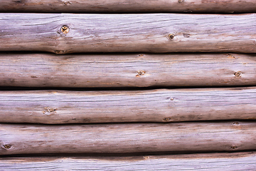 Image showing close up of old wooden wall