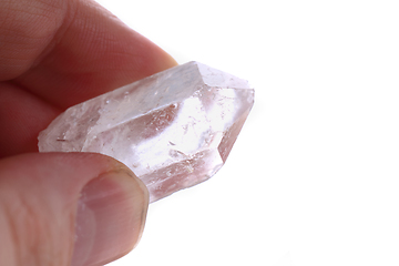 Image showing crystal in the human hand