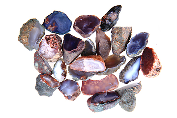 Image showing color agate collection