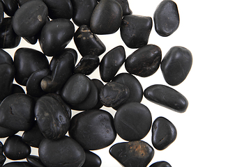 Image showing black stones background