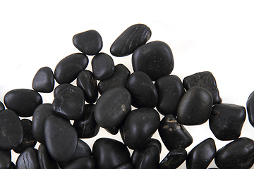 Image showing black stones background