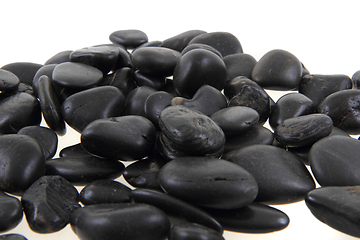 Image showing black stones background