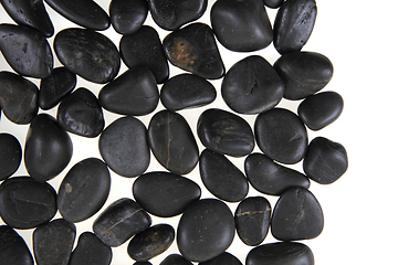 Image showing black stones background