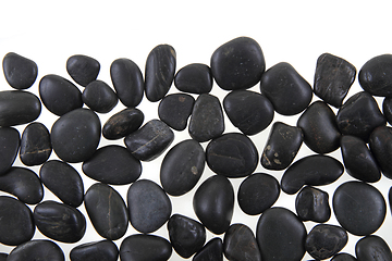 Image showing black stones background