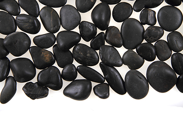 Image showing black stones background