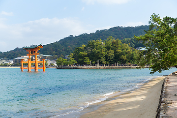 Image showing Traditional Japanese Itsukushima Shrine 