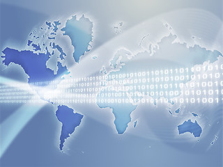 Image showing Global data transfer