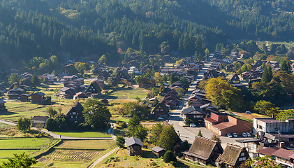 Image showing Traditional Japnese Shirakawago