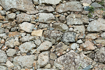 Image showing Stone rock wall texture